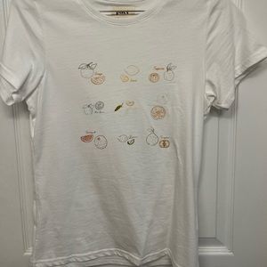 Pact- White shirt with fruits